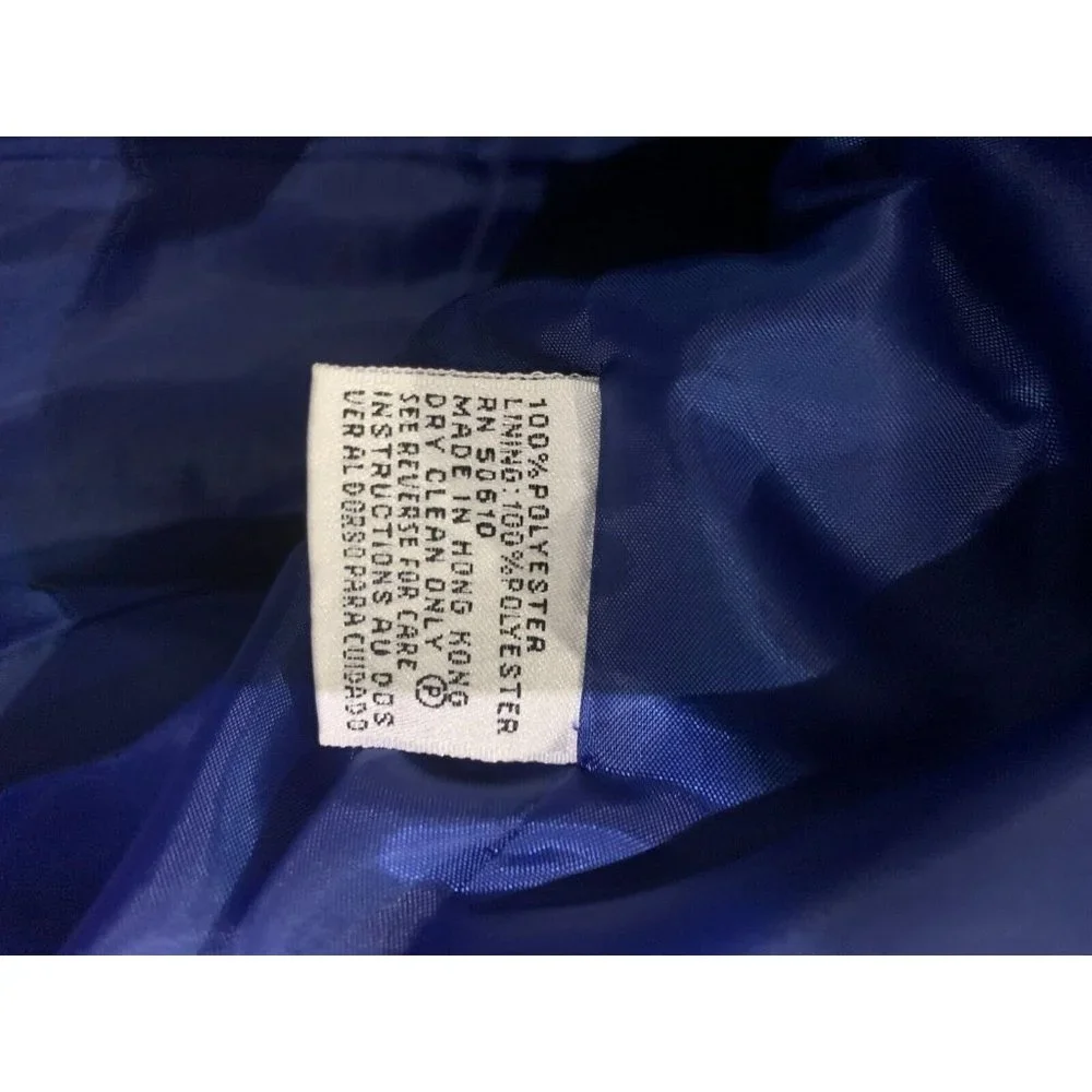 Le Suit Two Piece embraided lined skirt Blue Dress Suit Sz 12 - Picture 9 of 15